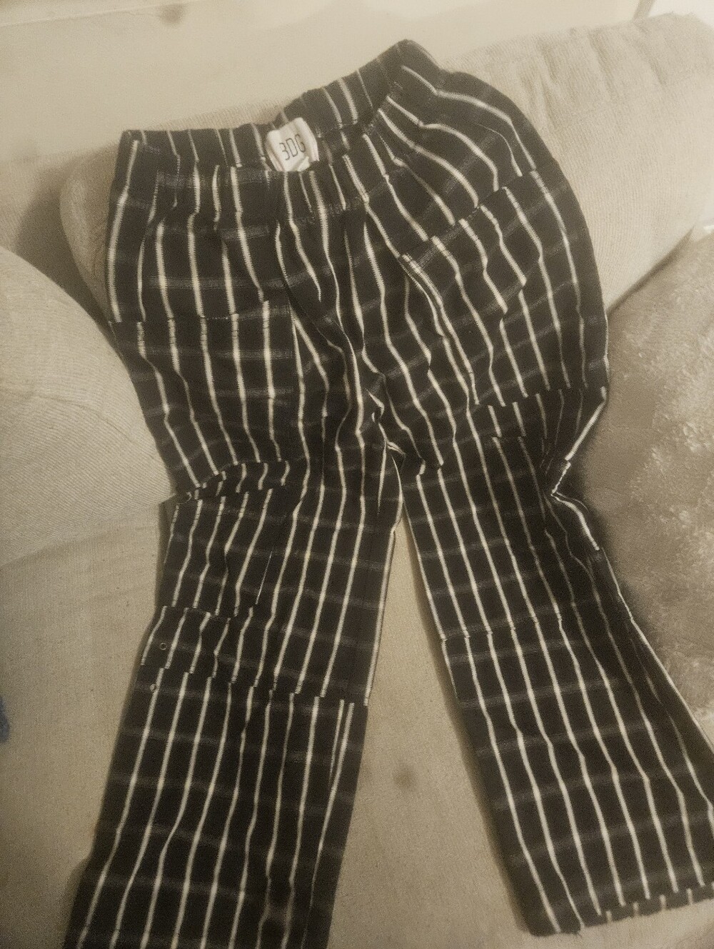 Urban Outfitters Black and White Vertical Stripe Men’s Pants